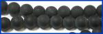 Rounds: Frosted Black Onyx  6mm by the Strand 15 - 16 inches