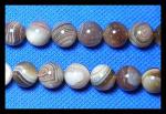 Rounds: Botswana Agate 10mm Strands 15 - 16 inches