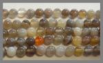 Rounds: Botswana Agate  4mm by the Strand 15 - 16 inches