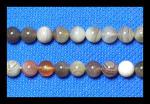 Rounds: Botswana Agate  6mm by the Strand 15 - 16 inches