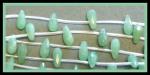 Briolettes: Faceted 5 x 10mm Aventurine Strands 15 - 16 inches