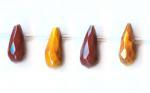 Briolettes: Faceted 5 x 10mm Mookaite Strands 15 - 16 inches