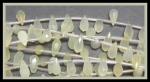 Briolettes: Faceted 5 x 10mm Serpentine Strands 15 - 16 inches
