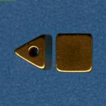 Brass: Triangle 6 x 6mm, 100 beads