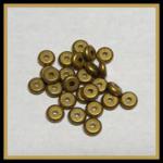 Brass: Soft Wheels 2 x 6mm, 100 beads