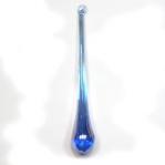 Raindrops: 4 3/4 Inch Glass Blue, with a hole for hanging,  4 for $6