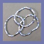 Bracelets: Stretchy Denim Lapis 4mm, 3 for $9