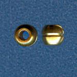 Brass: Halved Barrel 4.5 x 5mm, 100 pieces