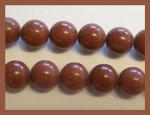 Rounds: Brown Jasper  8mm by the Strand 15 - 16 inches