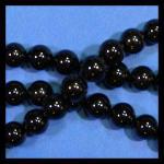 Rounds: Tourmaline (Black) 10mm Strands 15 - 16 inch, each strand
