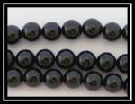 Rounds: Tourmaline (Black) 6mm Strands 15 - 16 inch