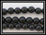 Rounds: Tourmaline (Black) 8mm Strands 15 - 16 inch