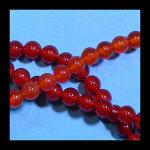 Rounds: Carnelian  6mm by the Strand 15 - 16 inches