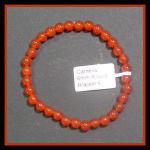 Bracelets: Stretchy Carnelian 6mm 3 for $12
