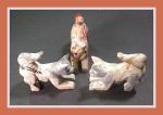 Soapstone Animal Carving: Medium Cat - Pouncing - 3 for $15