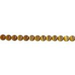 Cat's Eye Glass Rounds  4mm Caramel 15 - 16 inches