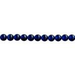 Cat's Eye Glass Rounds  4mm Deep Blue b 15 - 16 inches