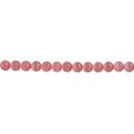 Cat's Eye Glass Rounds  4mm Pink 15 - 16 inches
