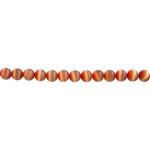 Cat's Eye Glass Rounds  4mm Reddish - Brown 15 - 16 inches