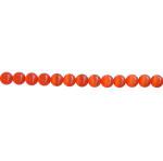 Cat's Eye Glass Rounds  4mm Reddish Orange 15 - 16 inches