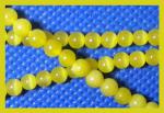 Cat's Eye Glass Rounds  4mm Yellow (ce4y) 14 inches