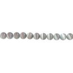 Cat's Eye Glass Rounds  6mm Grey 15 - 16 inches
