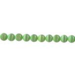 Cat's Eye Glass Rounds  6mm Light Green 15 - 16 inches