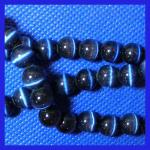 Cat's Eye Glass Rounds  8mm Midnight Blue (ce8mbl) 15 - 16 inches