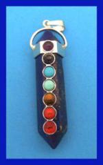 Chakra Pendant Lapis Point 10 x 50mm (2 inches), 3 for $12