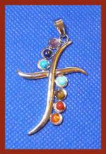 Chakra Pendants: Dagger about 2 inches tall, 3 for $7.50