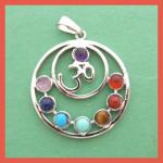 Chakra Pendants: Om about 1 1/2 inches across, 3 for $7.50