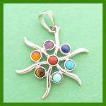 Chakra Pendants: Starfish about 1 1/2 inches across, 3 for $7.50