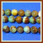 Rounds: Chrysoprase 8mm by the Strand 15 - 16 inches