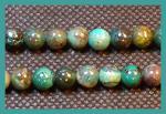 Rounds: Chrysacolla  6mm Strands 15 - 16 inches