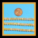 Rondelles: Citrine Faceted 4 x 6mm by the Strand 15 - 16 inches