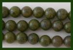 Rounds: Copper Jasper  8mm by the Strand 15 - 16 inches