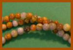 Rounds: Crazy Lace Agate  4mm Strands 15 - 16 inches