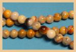 Rounds: Crazy Lace Agate  6mm by the Strand 15 - 16 inches