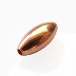 Copper Beads: Ovals 3 x 7mm, 100 beads