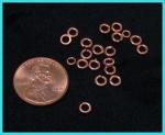 Copper Findings: Jump Rings Open 4mm, 100 pieces