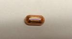 Copper Beads: Corrugated Barrels 6 x 12mm, 100 beads