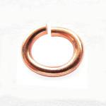 Copper Findings: Jump Rings Oval 6 x 7mm, 100 pieces