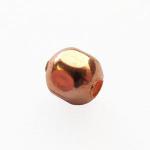 Copper Beads: Round Faceted 3mm, 100 beads