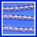 Rounds: Quartz Crystal Faceted  8mm by the strand 15 - 16 inches