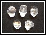 Stone Figurine Skulls: Quartz Crystal Small