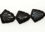 Shells: 18 x 20mm Carved Blackstone Strands 15 - 16 inches
