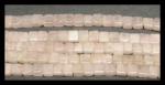 Cubes: 4mm Rose Quartz by the Strand 15 - 16 inches