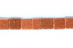 Cubes: 6mm Goldstone (Glass) 15 - 16 inches