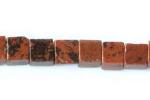 Cubes: 6mm Mahogany Obsidian 15 - 16 inches