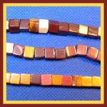 Cubes: 6mm Mookaite 15 - 16 inch strands
